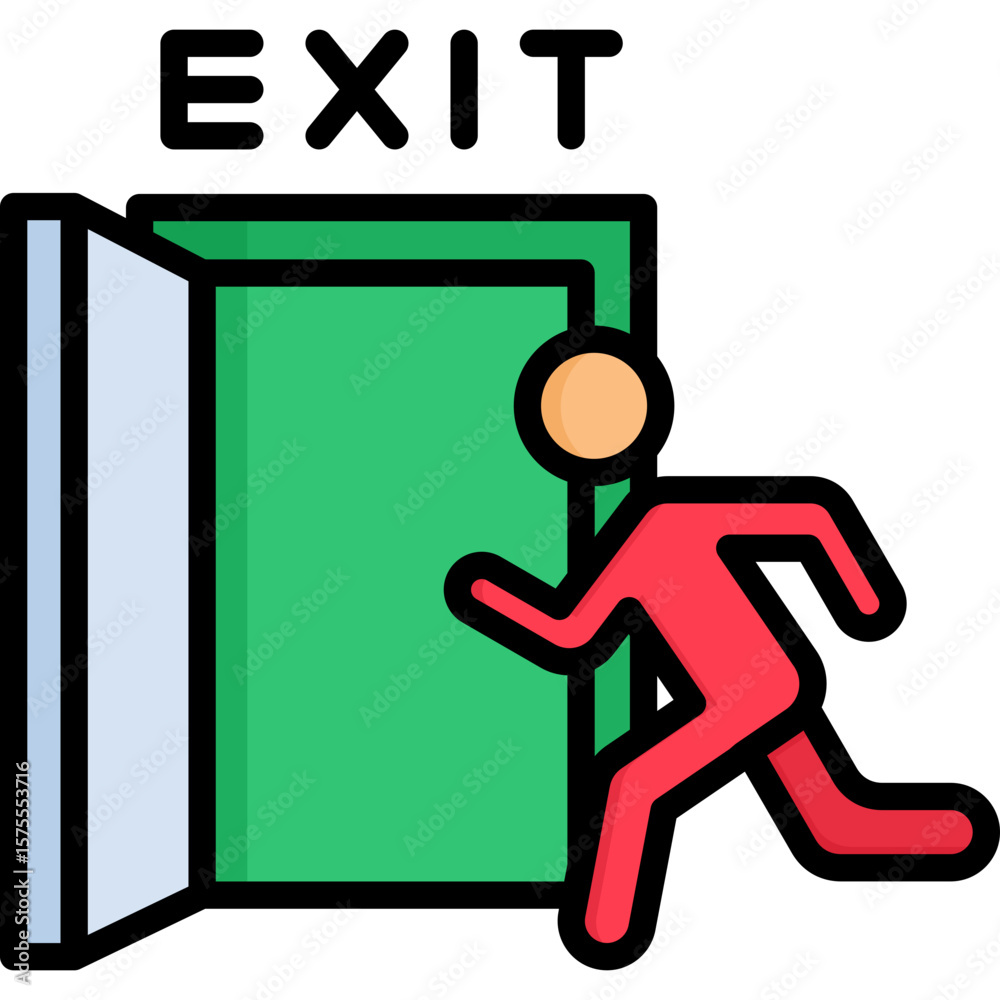 Emergency Exit Icon Emergency Exit Icon
