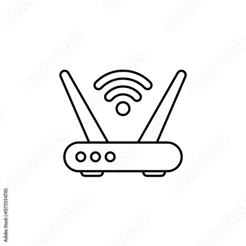 Icon a modem, isolated against a clean background.
