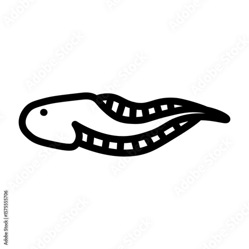 Tadpole Vector Line Icon Design