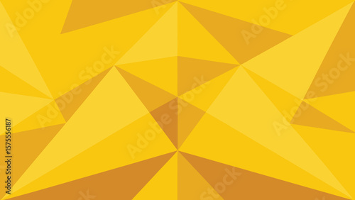 Geometric abstract design in shades of yellow triangle shapes repeating seamlessly background