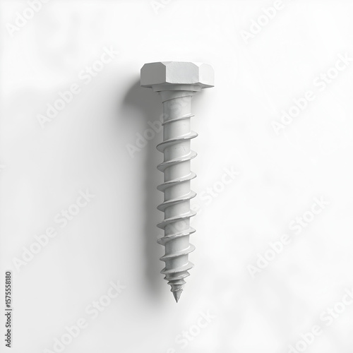 Wallpaper Mural Drywall screw from different perspectives on a white background Torontodigital.ca