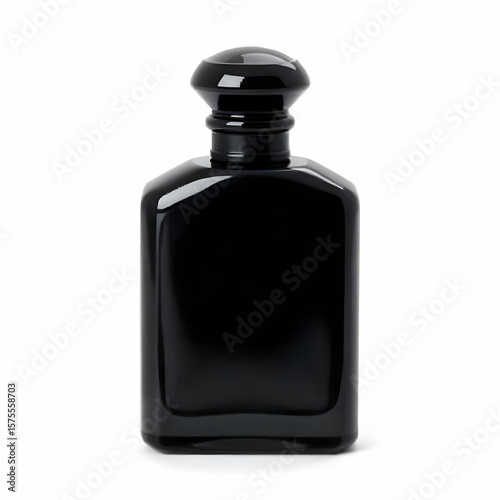 Wallpaper Mural Elegant Black Perfume Bottle isolated on the white background Torontodigital.ca