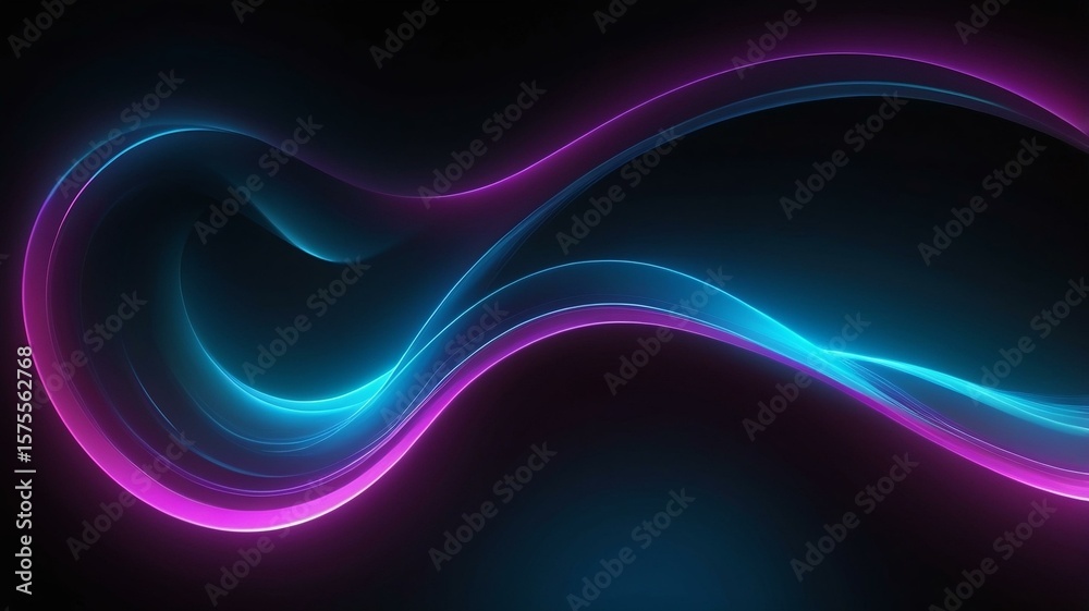 Fototapeta premium Celestial Ribbon of Light in Space