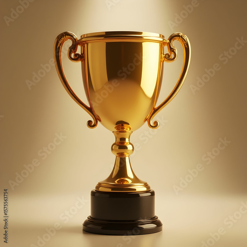 Wallpaper Mural Golden trophy isolated on transparent background Torontodigital.ca