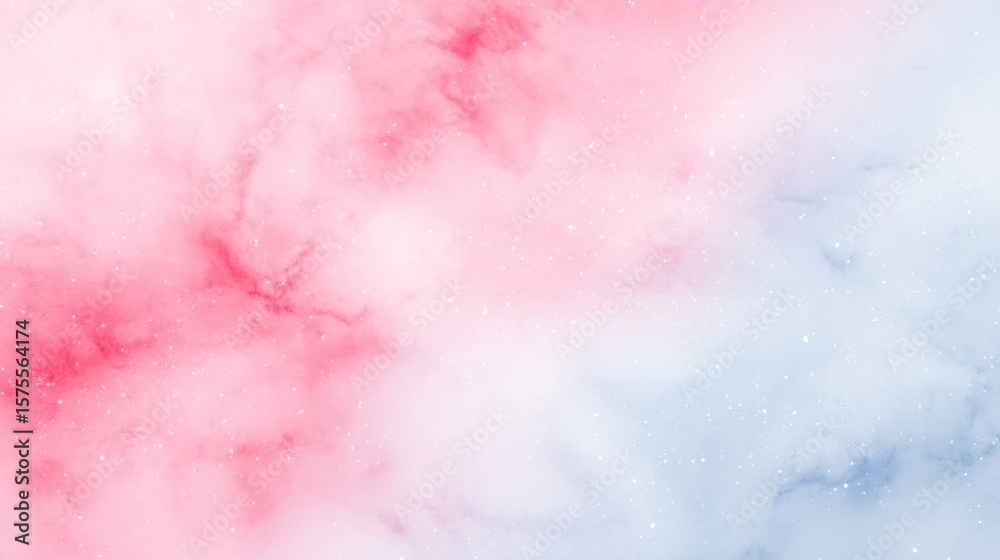 Obraz premium Dreamy pastel nebula whispers cosmic tranquility, evoking Sakura Matsuri wonder and artist's ethereal canvas in soft celestial hues