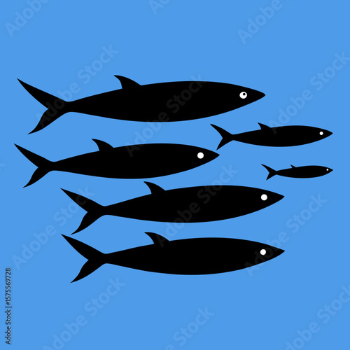 vector illustration of a fish