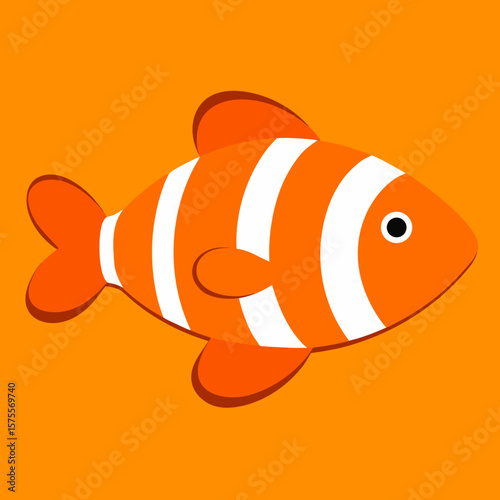 vector illustration of a fish