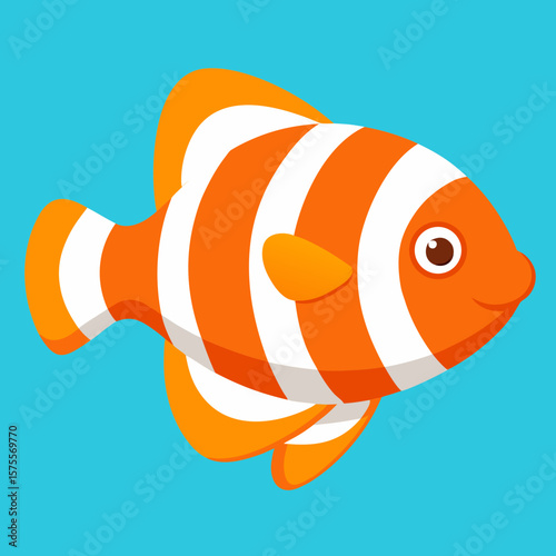 vector illustration of a fish