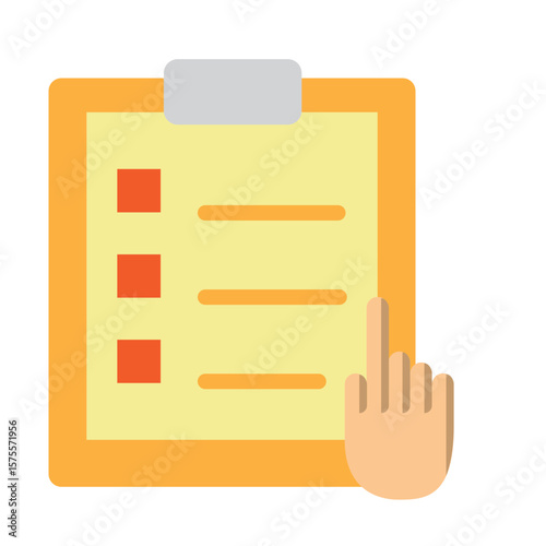 Follow up Task Vector Flat Icon Design