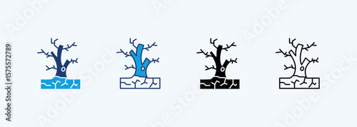 Degradation Icon Set Multiple Style Collection