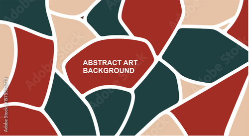 Abstract heart and flower background with colorful decorative elements