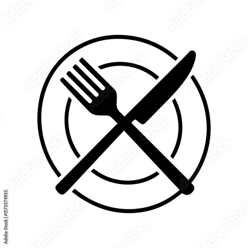 dinner set vector