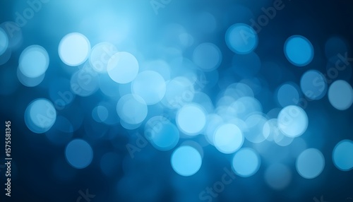 Soft Abstract Background with Light Blue Bokeh Effects for Designs