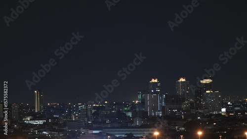 Wallpaper Mural Video background, changing sky, fast moving clouds, amidst condominiums in Bangkok, weather changes during the day during off-work time. Torontodigital.ca