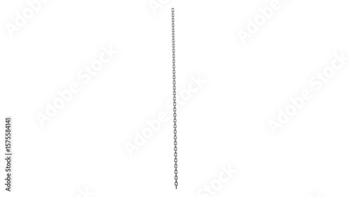 Εκτύπωση καμβά A slender chain hangs elegantly against a stark black backdrop, a symbol of conn