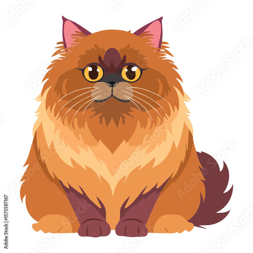 Adorable Ginger Cat With Majestic Fluffy Fur