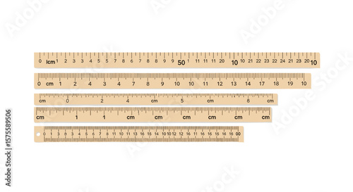 Precisely marked measuring tools for accurate crafting and diy projects
