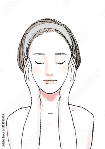 イラスト素材：女性