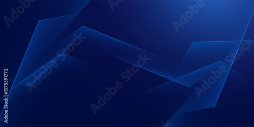 Dark blue background with bright and luxurious geometric line pattern.vector future technology.