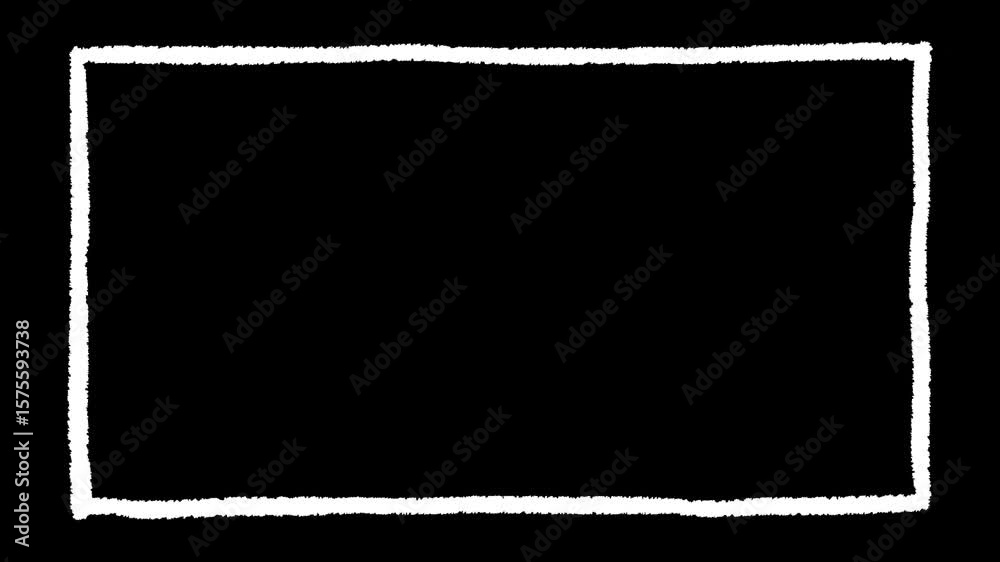 Scribble line frame animated. Doodle motion graphic.