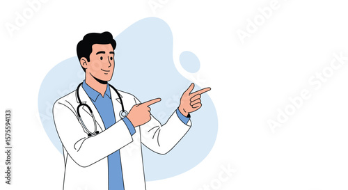 Expert medical professional offers guidance demonstrating health solutions and patient care excellence