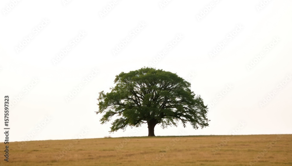 Obraz premium Solitary Tree on Plain