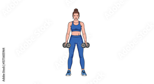 Full body workout with dumbbells for strength and conditioning at home or gym
