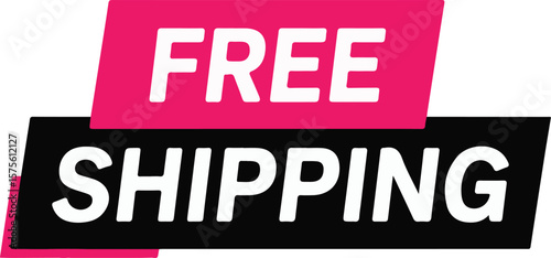 Red sale sticker: a 3D symbol of best price and free shipping