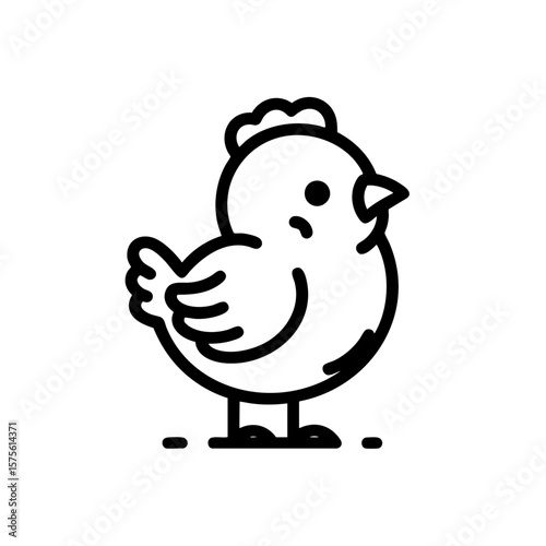Adorable Baby Chick Illustration