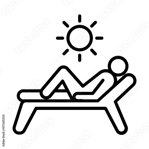 sunbathing