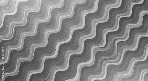 Gray and white wavy lines create a textured abstract background