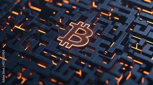 Exploring bitcoin technology and its impact on modern finance digital world digital art abstract close-up cryptocurrency