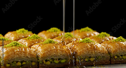 Honey-Glazed Pistachio Baklava – Flaky Layers of Traditional Middle Eastern Dessert