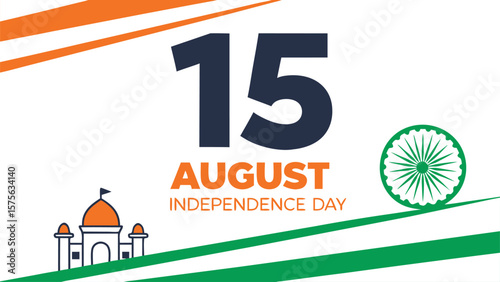 Celebrate india s independence day on august 15th with patriotic symbols and vibrant colors representing freedom and national pride