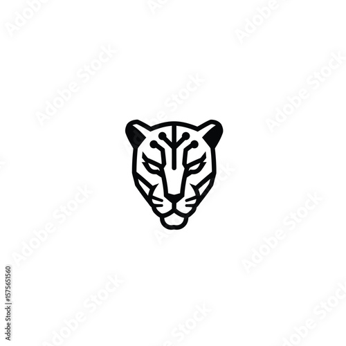 Tech Jaguar Head Logo, Abstract Animal, Circuit Board Design, Modern Icon
