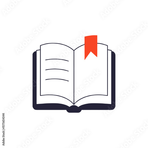 open book vector illustration