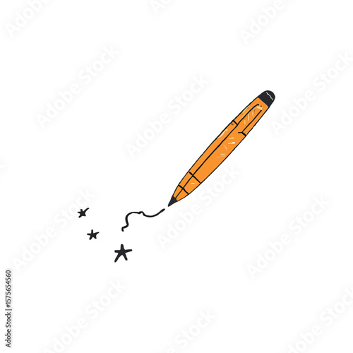 fountain pen on white background