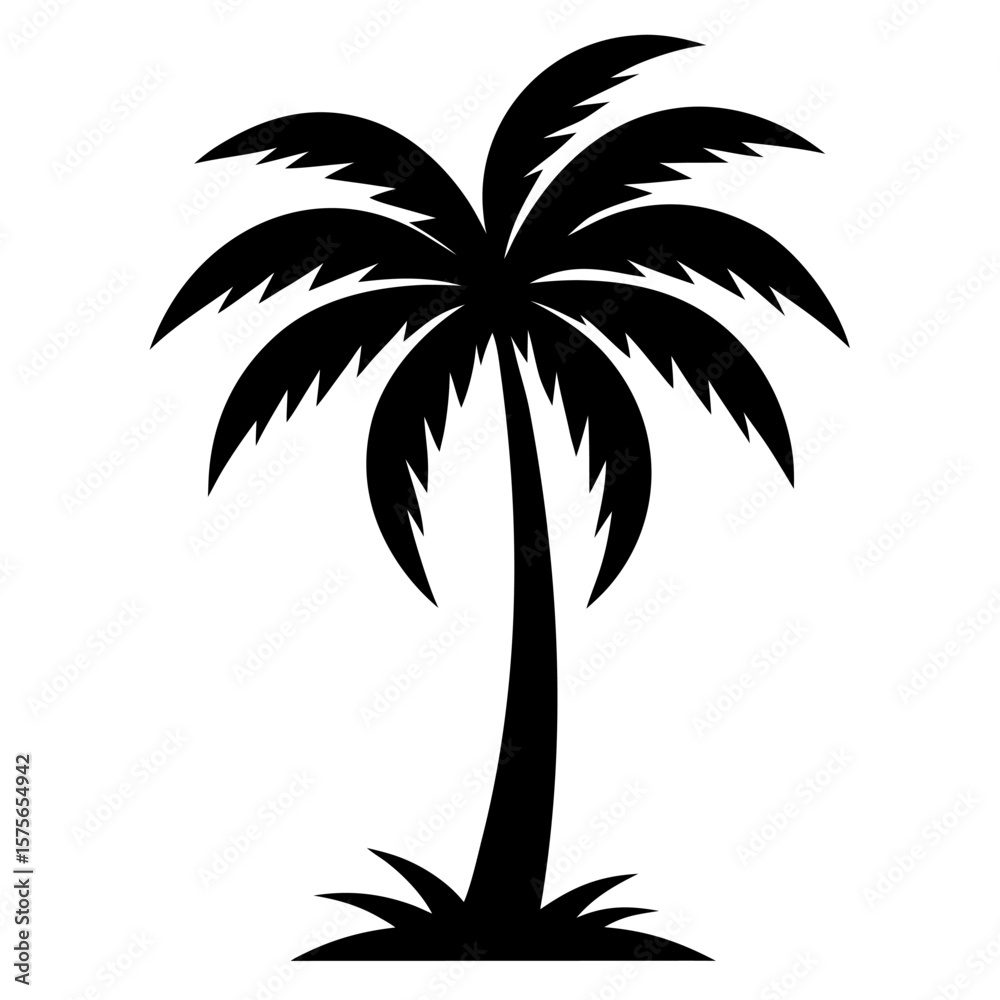 Fototapeta premium palm tree silhouette