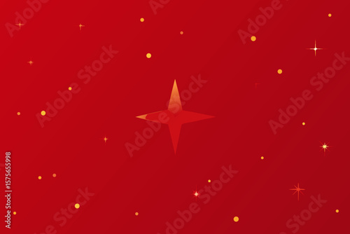 red star background