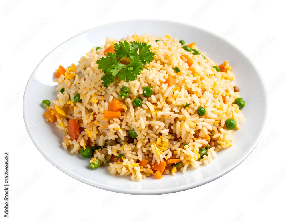 Delicious plate of fried rice Delicious plate of fried rice