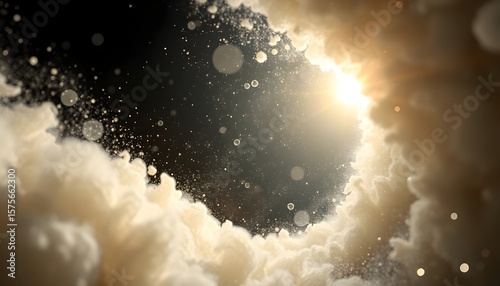 Wallpaper Mural Captivating celestial phenomenon sky digital art ethereal environment aerial view cosmic wonder Torontodigital.ca