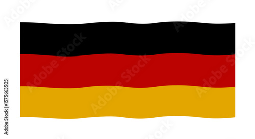 German flag with rippling effect