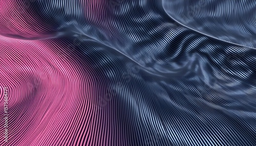 Wallpaper Mural Dynamic waves of colorful stripes abstract art digital realm vibrant environment aerial view Torontodigital.ca