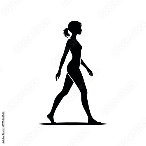 silhouette of a girl
