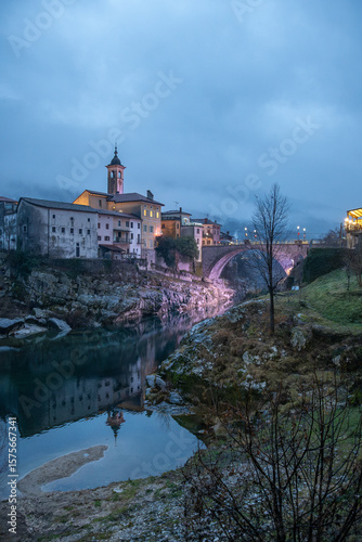 Wallpaper Mural Village of Kanal on the Soca River, Slovenia Torontodigital.ca