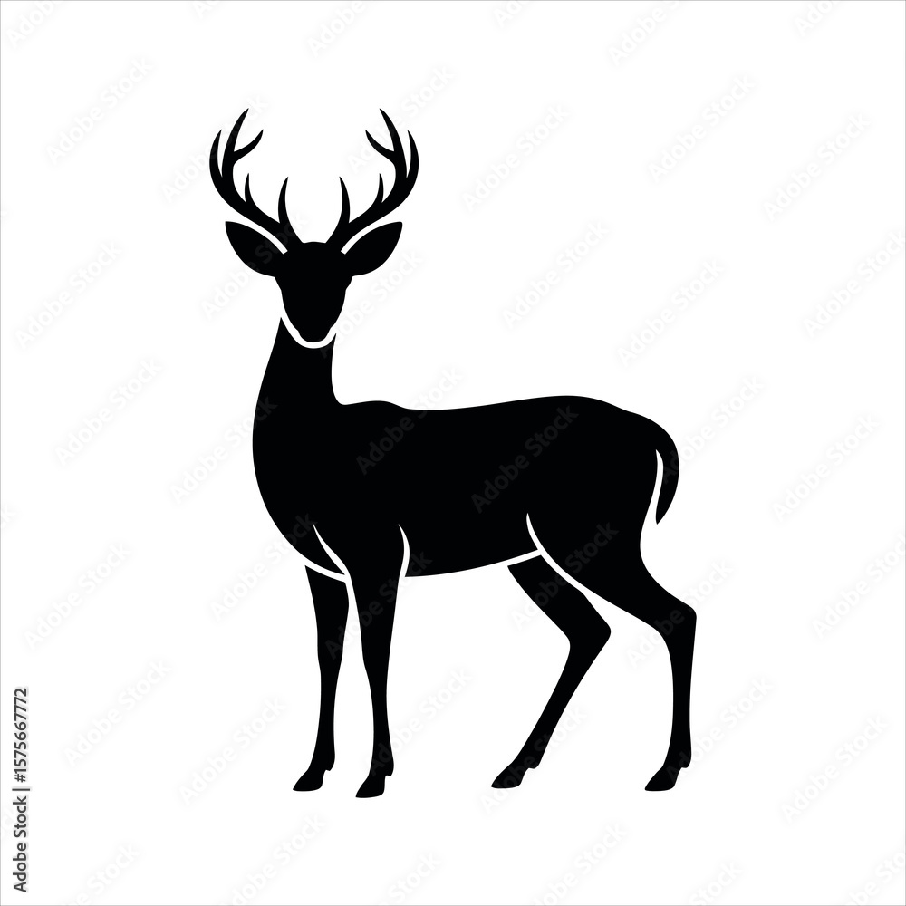 Fototapeta premium deer silhouette vector