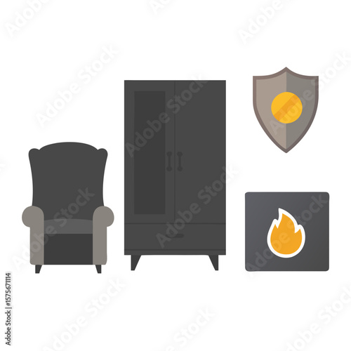 armchair and chair