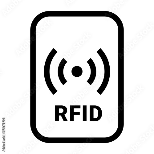  rfid - Internet Of Things - line outline