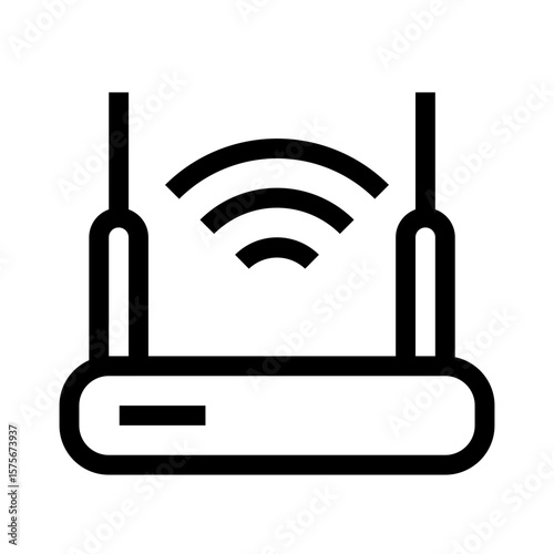 wi-fi - Internet Of Things - line outline