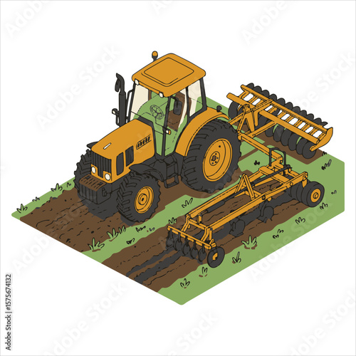 tractor vector